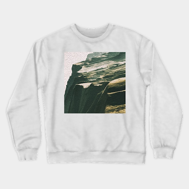 Natural Mountains Oil Effects 4 Crewneck Sweatshirt by peachesinthewild